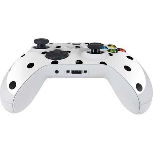 White and Black Polka Dots Xbox Series S Controller Skin